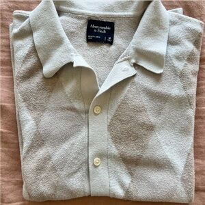 Abercrombie & Fitch Men’s Patterned Sweater Polo Size Medium